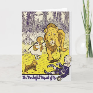 Tryck för vintageWizard of Oz 1st upplaga Kort