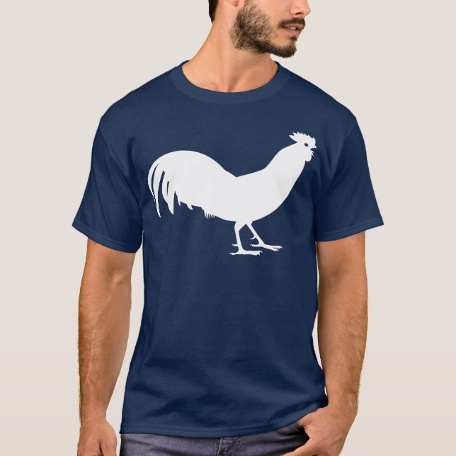 Tryck för vittuppfågel t-shirt (Framsida)