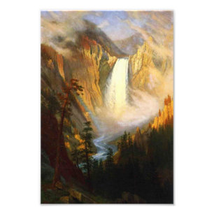 Tryck för Yellowstone nedgångfoto