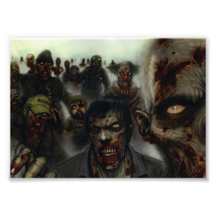 Tryck för ZombiesHalloween foto