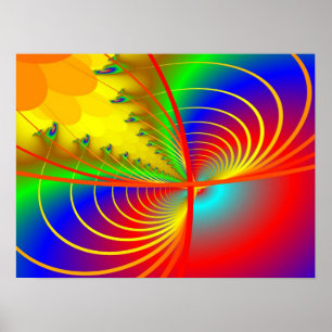 Tryck: Fractal grafisk II Poster