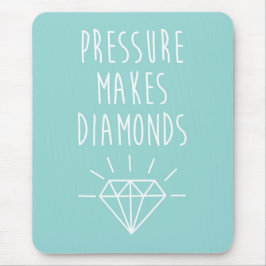 Tryck gör att diamanter citerar musmatta