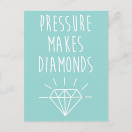 Tryck gör att diamanter citerar vykort