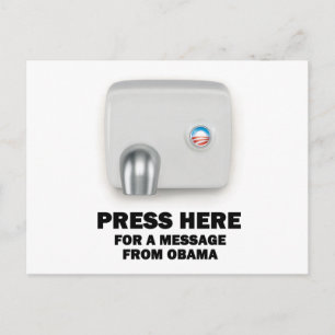 TRYCK HÄR för ett meddelande från Obama Vykort