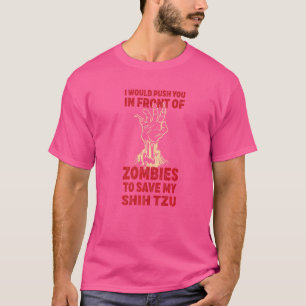 Tryck in dig i Zombies för att Spara min Shih Tzu T Shirt