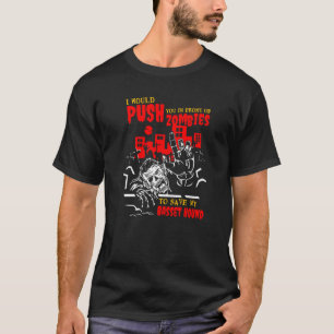 Tryck in dig i Zombies till Spara Basset Hound Rol T Shirt