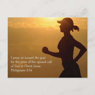 Tryck mot målvykortet vykort