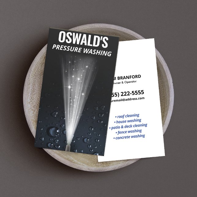 Tryck när du Tvättar Vatten - gör att automatisk e Visitkort (Skapare uppladdad)