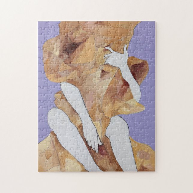 Tryck "när jag klipper till huden" pussel (Vertikal)