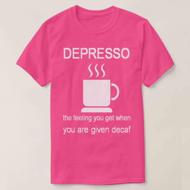 Tryck ner känslan du får när du får de t shirt (Design framsida)