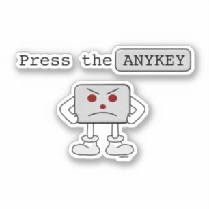 Tryck på ANYKEY Klistermärken