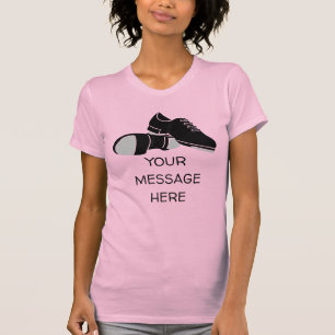 Tryck på dansskon för teckningsdansgrafik t shirt