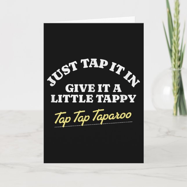 Tryck på det, ge det en liten tapp tapp tapp kort (Framsida)