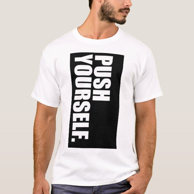 TRYCK PÅ DIG SJÄLV. T-SHIRT MED UTRYCKT TEXT (Framsida)