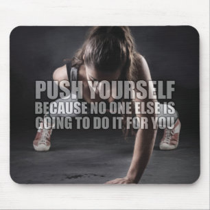 Tryck på dig själv - Workout Motivational Musmatta