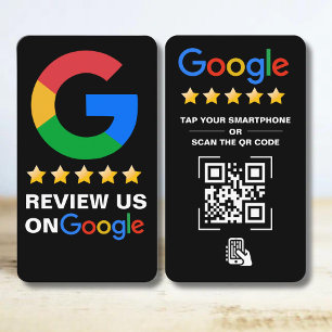Tryck på för att granska Google Review QR Code Goo Visitkort