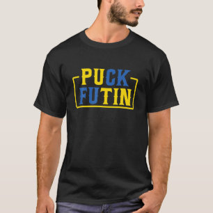 Tryck på Futin-stativ med Ukraina, knacka på Futin T Shirt