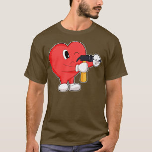 Tryck på Heart Handyman Drick T Shirt