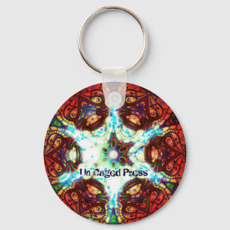 Tryck på nyckelkedja i ände nyckelring