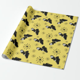 Tryck på skon för fästpunkter som är mönstrade presentpapper