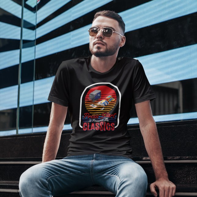Tryck på Start för att bevara klassiker - videospe T Shirt (Skapare uppladdad)