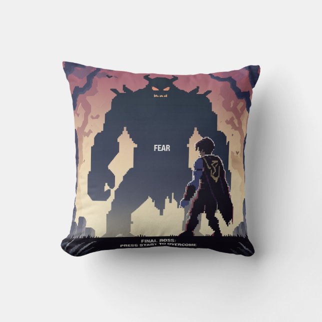 Tryck på Start för att komma över Kudde (Framsida)