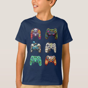 Tryck på Start för att Spook Gaming Controller Hal T Shirt
