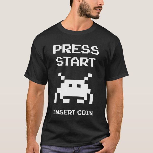 Tryck på Start Infoga myntspelare T Shirt (Framsida)