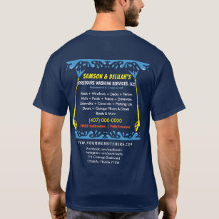 Tryck på Tvätta och Städning mall T Shirt