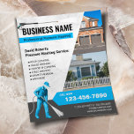 Tryck på Tvättande hus Städning strömbrytare Flygblad<br><div class="desc">Tvätta tryck som Tvättar Professionellen Städning flygblad.</div>