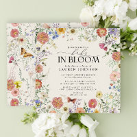 Tryck på Wildblomma Blommigt Baby i Bloom Shower