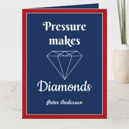 Tryck så att diamanterna blir Grattis Tack Kort