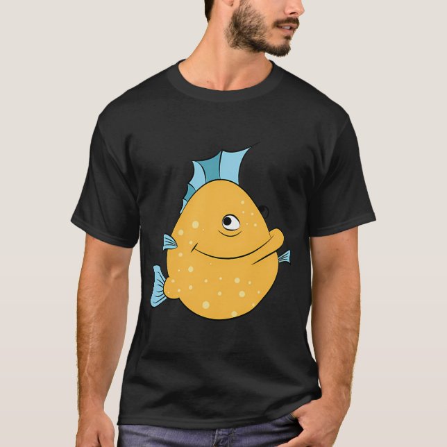 Tryck serie fisk t shirt (Framsida)