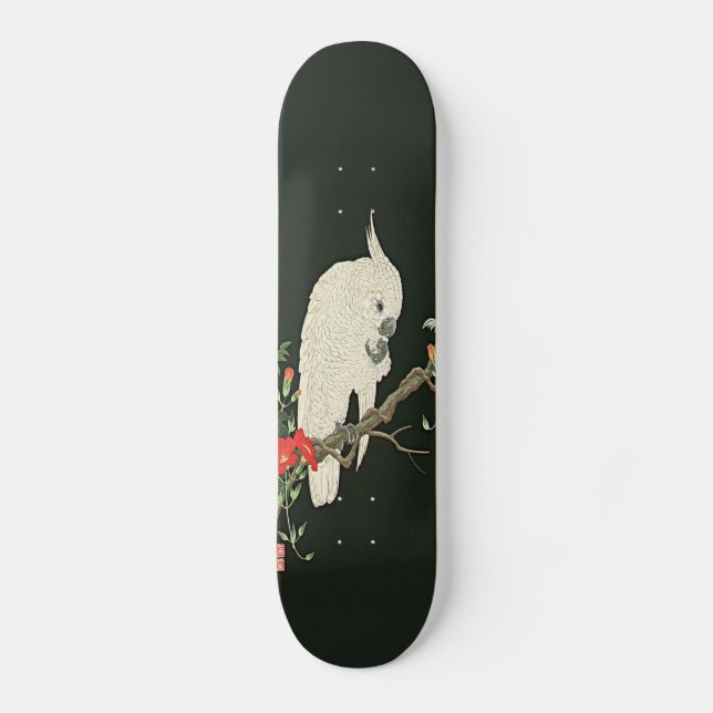 Tryck Skateboar för konst för Nishimura vitkakadua Skateboard Bräda 21,5 Cm (Framsida)