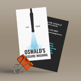 Tryck som Tvättar Gun Power Tvätta Rengörare Visitkort