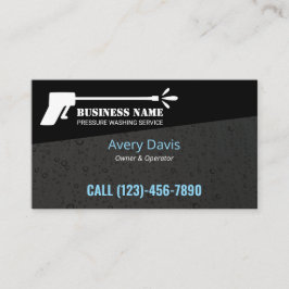 Tryck som Tvättar ström Tvätta modern svart Visitkort