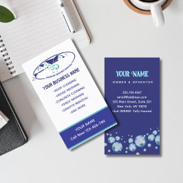 Tryck som Tvättar Vatten Tvättar Städning strömför Visitkort