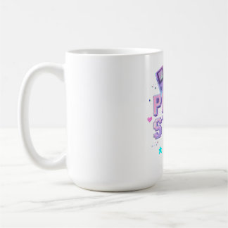 Tryck Start Y2K Retro Gaming Arkad Chrome 90s Spel Kaffemugg