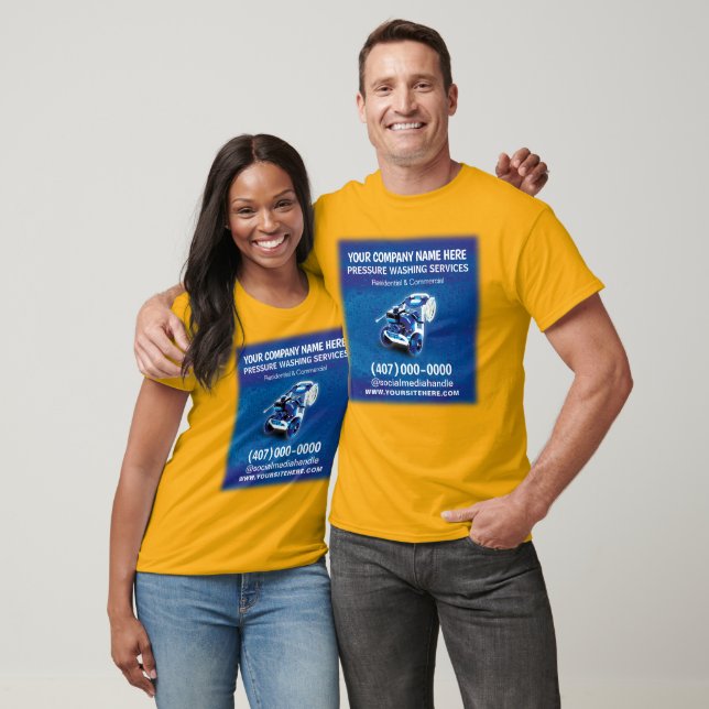 Tryck (ström) Tvätta och Städning mall T-Shi T Shirt (Unisex)