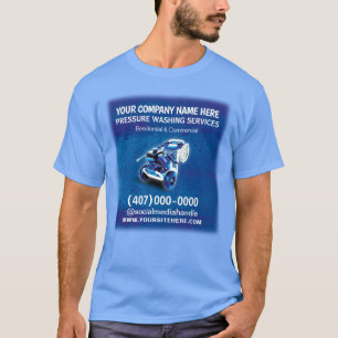 Tryck (ström) Tvätta och Städning mall T Shirt