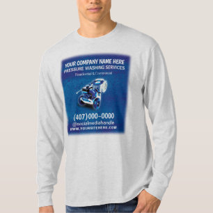 Tryck (ström) Tvätta och Städning mall T Shirt