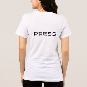 TRYCK Tee on Soft White Tri-Blend Fabric