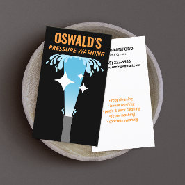 Tryck Tvättande Power Patriotic Tvätta Städning Visitkort