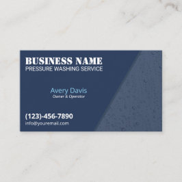 Tryck Tvättande ström Tvätta droppar av blått Vatt Visitkort