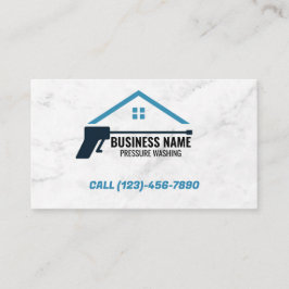 Tryck Tvättande ström tvätta House Städning Marble Visitkort