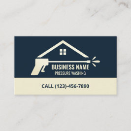 Tryck Tvättande strömförbrukning Tvätta hus städni Visitkort