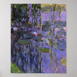 Tryck - vatten Lillies vid Claude Monet