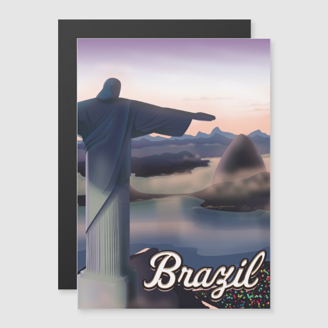 Tryckaffisch i Brasilien. (Fram/baksida)