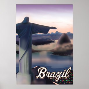 Tryckaffisch i Brasilien. Poster