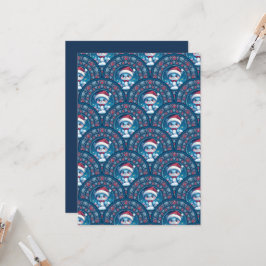 tryckbar Kawaii-julklapp Mandala Deco Inbjudningar